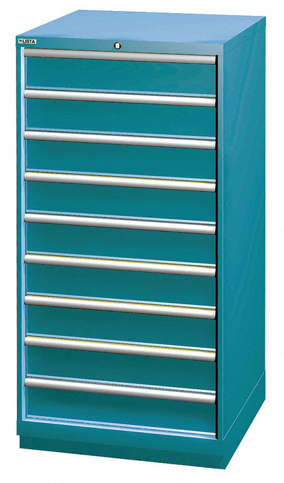 Mod Drwr Cab 59-1/2 H 9 Drwr Clssc Blue