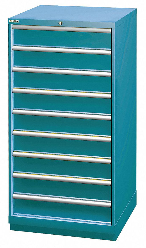 Mod Drwr Cab 59-1/2 H 9 Drwr Clssc Blue