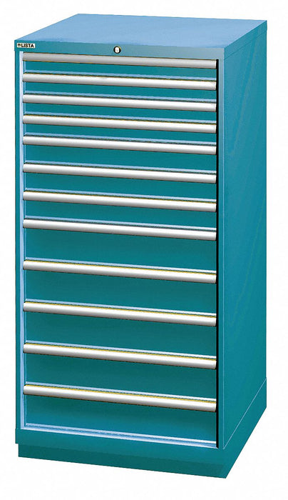 Mod Drwr Cab 59-1/2 H 12 Drwr Clssc Blue