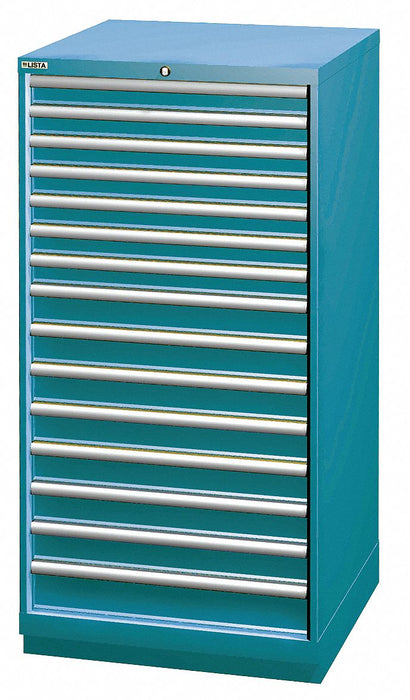Mod Drwr Cab 59-1/2 H 15 Drwr Clssc Blue
