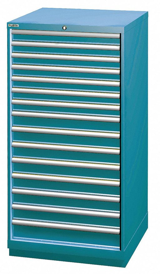 Mod Drwr Cab 59-1/2 H 15 Drwr Clssc Blue