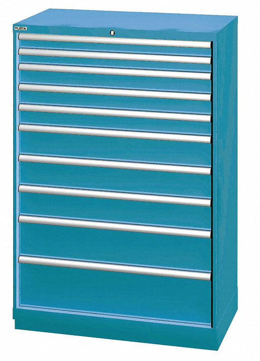 Mod Drwr Cab 59-1/2 H 10 Drwr Clssc Blue