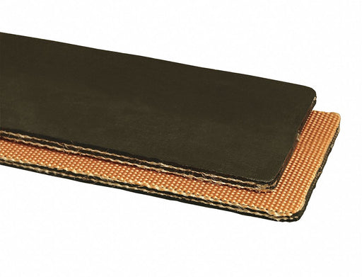 Conveyor Belt 2 Ply Rubber Black W 12 In