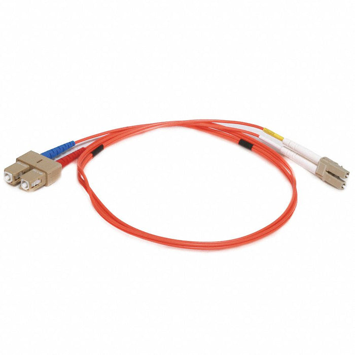 M3394 Fiber Cord Duplex LC SC 1m Orange