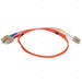 M3394 Fiber Cord Duplex LC SC 1m Orange