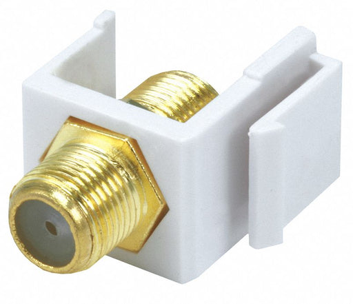 A/V Wallplate F Type White