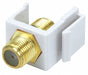 A/V Wallplate F Type White