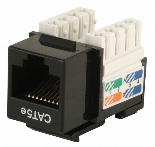 M1019 Datacom Jack Cat5 Punch Down Black