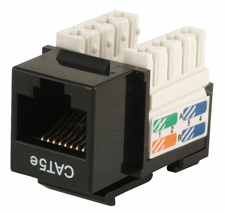 M1019 Datacom Jack Cat5 Punch Down Black