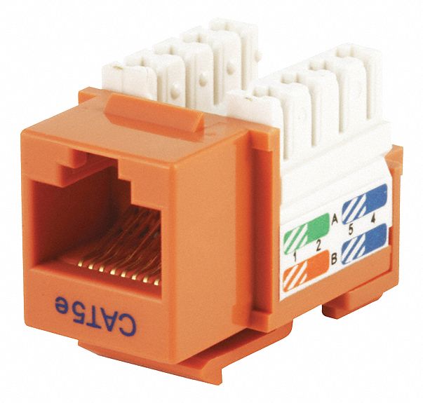 M1019 Datacom Jack Cat5 Punch Down Orange