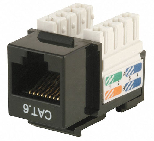 K2466 Datacom Jack Cat6 Punch Down Black