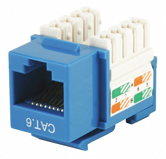 K2466 Datacom Jack Cat6 Punch Down Blue