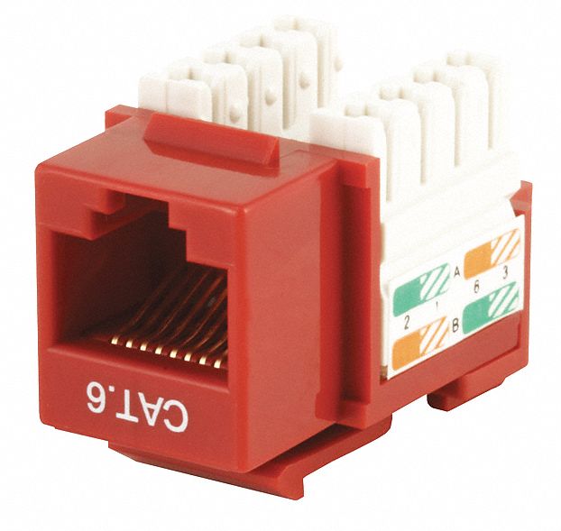 K2466 Keystone Jack 0.75 in Red