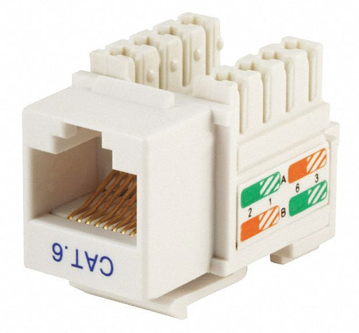 K2466 Datacom Jack Cat6 Punch Down White