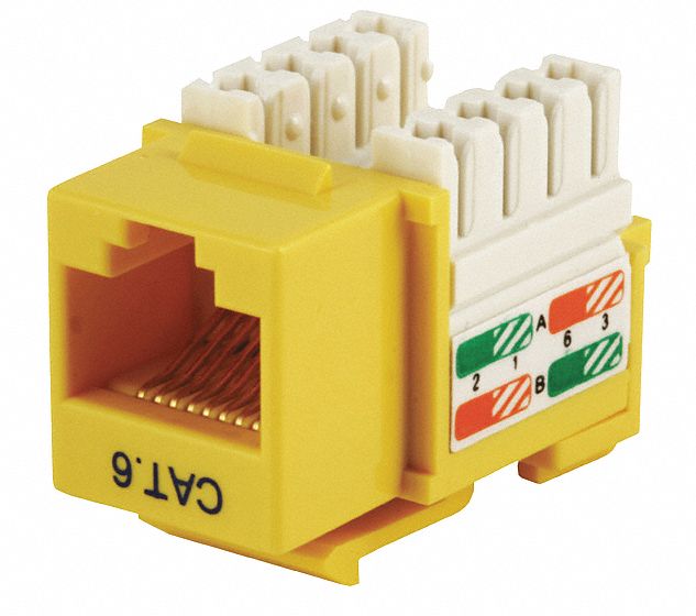 K2466 Keystone Jack 0.75 in Yellow