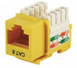 K2466 Datacom Jack Cat6 Punch Down Yellow
