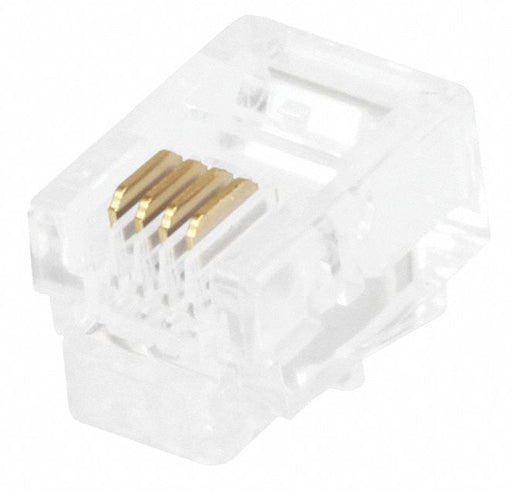 Plug Modular RJ11 6P4C Stranded PK50