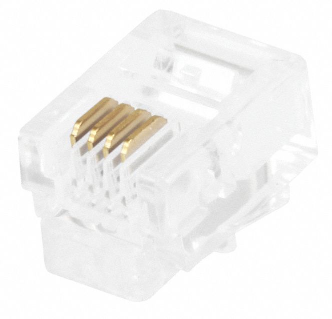 Plug Modular RJ11 6P4C Stranded PK50
