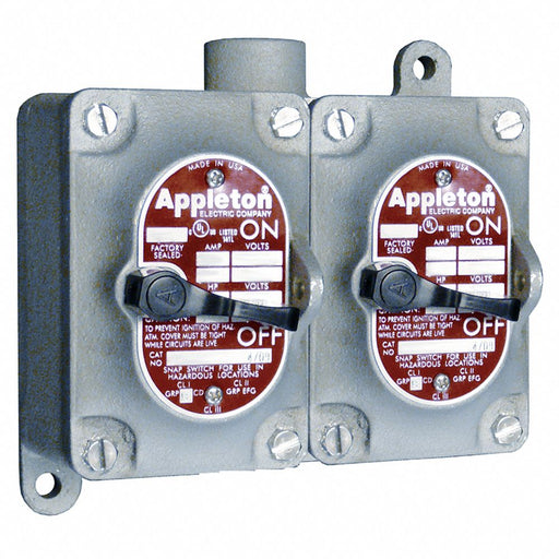 Tumbler Switch 2 Gang Dead-End 1-Pole