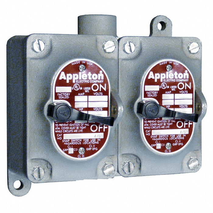 Tumbler Switch 2 Gang Dead-End 2-Pole