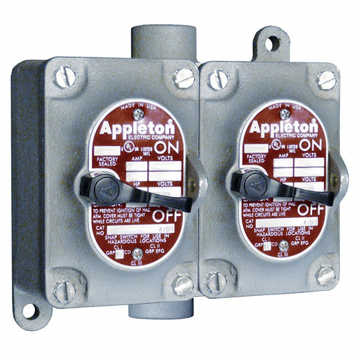 Tumbler Switch 2 Gang Feed-Thru 3-Way