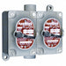 Tumbler Switch 2 Gang Feed-Thru 3-Way