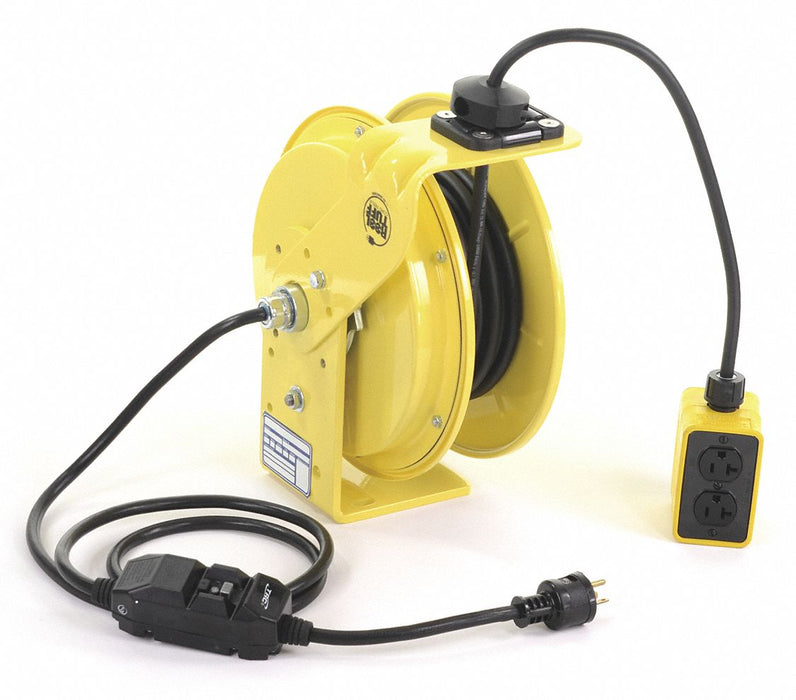 Cord Reel 25ft 12 AWG Receptacle 120VAC