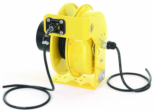 ExtensionCordReel Yellow 30ft 14AWG
