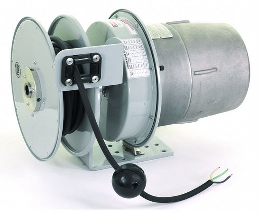 Extension Cord Reel Gray 50 ft 14 AWG