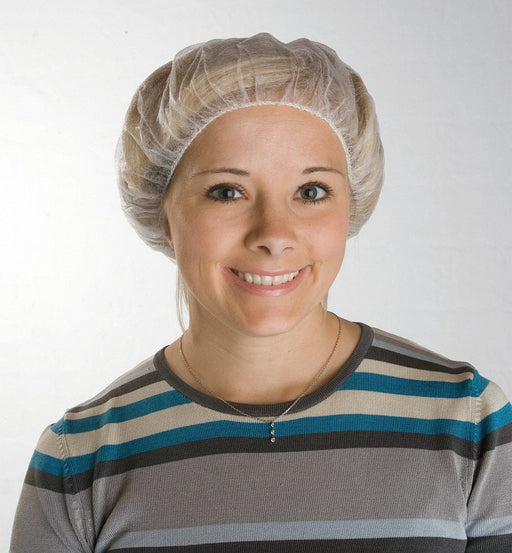 Bouffant Cap White 24 In PK1000