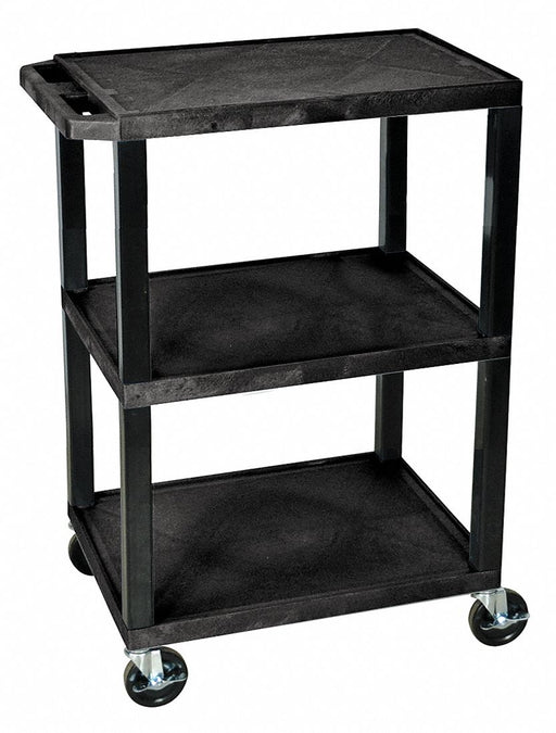 M6556 Utility Cart 300 lb Cap. Resin 3 Shlvs