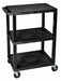 M6556 Utility Cart 300 lb Cap. Resin 3 Shlvs
