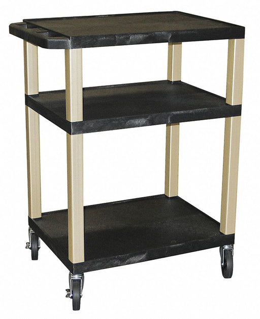 Utility Cart 300 lb Cap. Resin 3 Shlvs