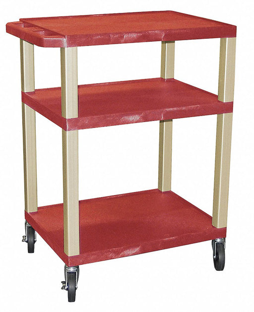 M6556 Utility Cart 300 lb Cap. Resin 3 Shlvs