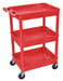 Utility Cart 300 lb Cap. PE 3 Shelves