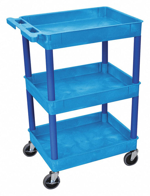 Utility Cart 300 lb Cap. PE 3 Shelves