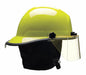 Fire Helmet Lime-Yellow Thermoplastic