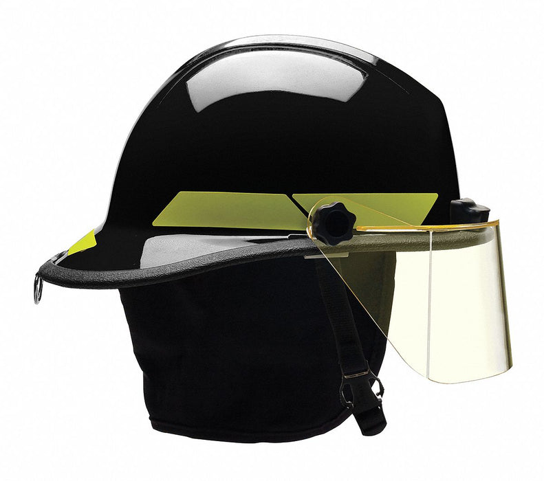 Fire Helmet Black Thermoplastic