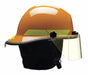 Fire Helmet Orange Thermoplastic
