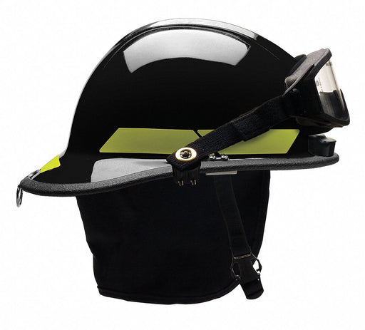Fire Helmet Black Thermoplastic