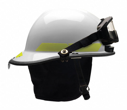 Fire Helmet White Thermoplastic