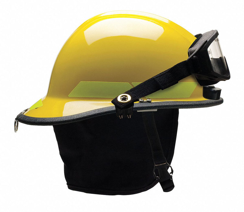 Fire Helmet Yellow Thermoplastic
