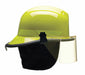 Fire Helmet Lime-Yellow Thermoplastic
