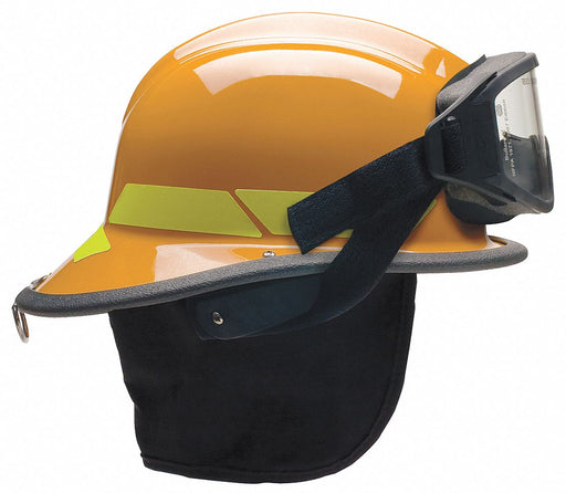 Fire Helmet Orange Thermoplastic