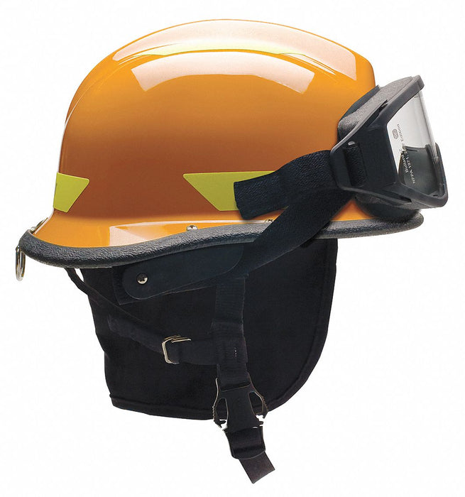 Fire/Rescue Helmet Orange Thermoplastic