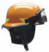 Fire/Rescue Helmet Orange Thermoplastic