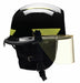 G8579 Fire/Rescue Helmet Black Thermoplastic