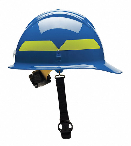 Fire Helmet Blue Thermoplastic