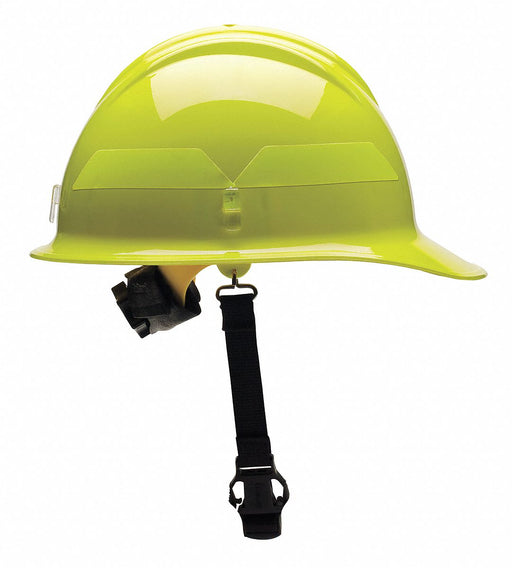 Fire Helmet Lime-Yellow Thermoplastic