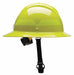 Fire Helmet Lime-Yellow Thermoplastic